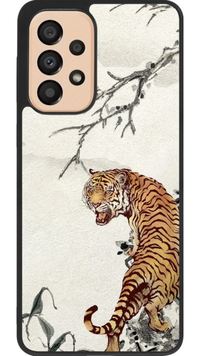 Coque Samsung Galaxy A33 5G - Silicone rigide noir Roaring Tiger