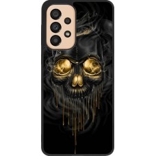 Coque Samsung Galaxy A33 5G - Silicone rigide noir Skull 02