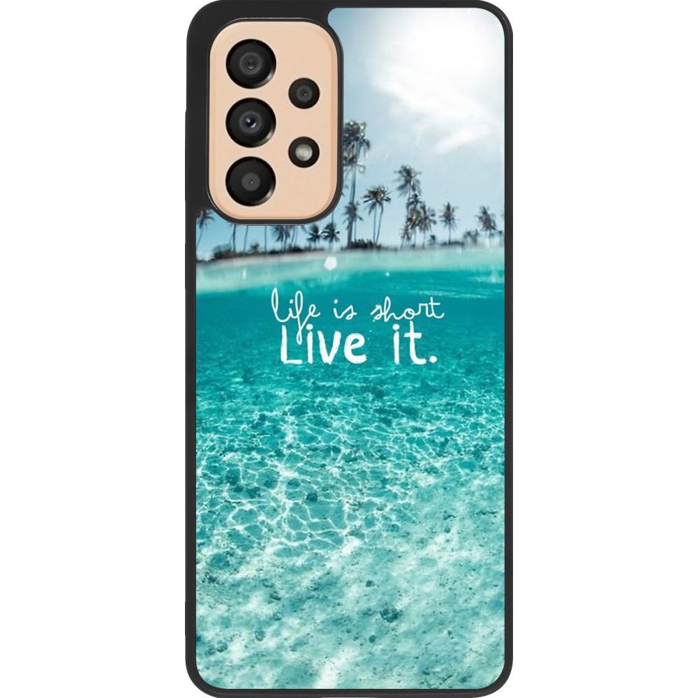 Coque Samsung Galaxy A33 5G - Silicone rigide noir Summer 18 24