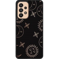 Coque Samsung Galaxy A33 5G - Silicone rigide noir Suns and Moons