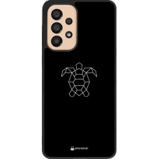 Hülle Samsung Galaxy A33 5G - Silikon schwarz Turtles lines on black