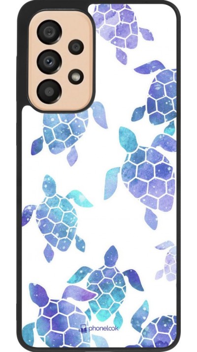 Hülle Samsung Galaxy A33 5G - Silikon schwarz Turtles pattern watercolor