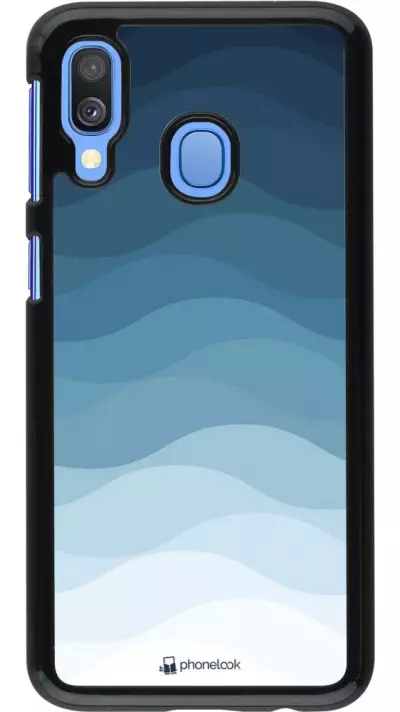 Coque Samsung Galaxy A40 - Flat Blue Waves