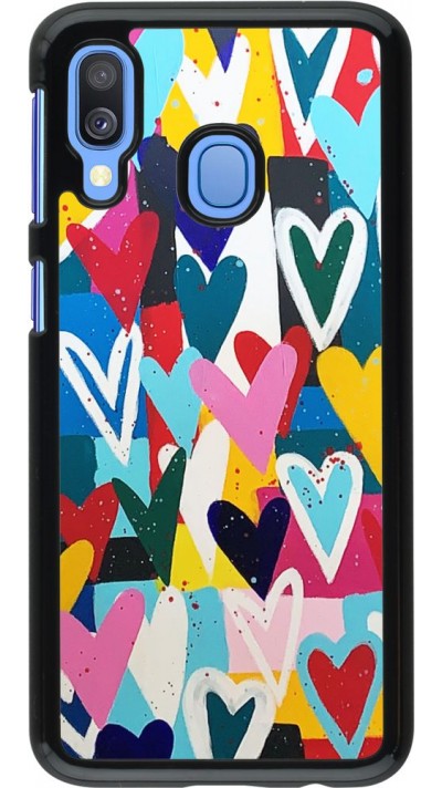 Coque Samsung Galaxy A40 - Joyful Hearts