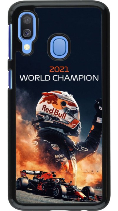 Coque Samsung Galaxy A40 - Max Verstappen 2021 World Champion