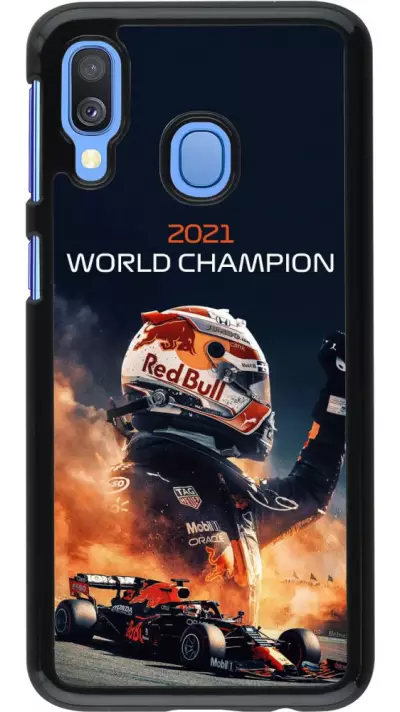 Coque Samsung Galaxy A40 - Max Verstappen 2021 World Champion