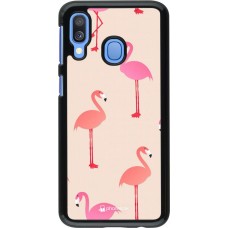 Coque Samsung Galaxy A40 - Pink Flamingos Pattern