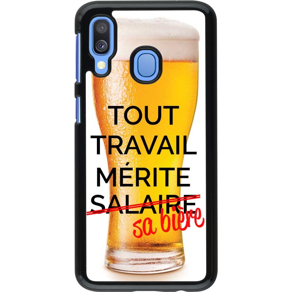 Hülle Samsung Galaxy A40 - Tout travail mérite sa bière