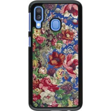 Coque Samsung Galaxy A40 - Vintage Art Flowers