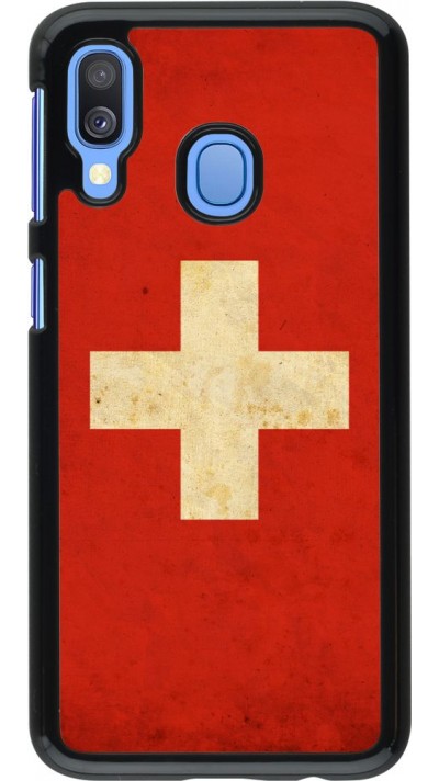 Hülle Samsung Galaxy A40 - Vintage Flag SWISS