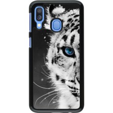 Hülle Samsung Galaxy A40 - White tiger blue eye
