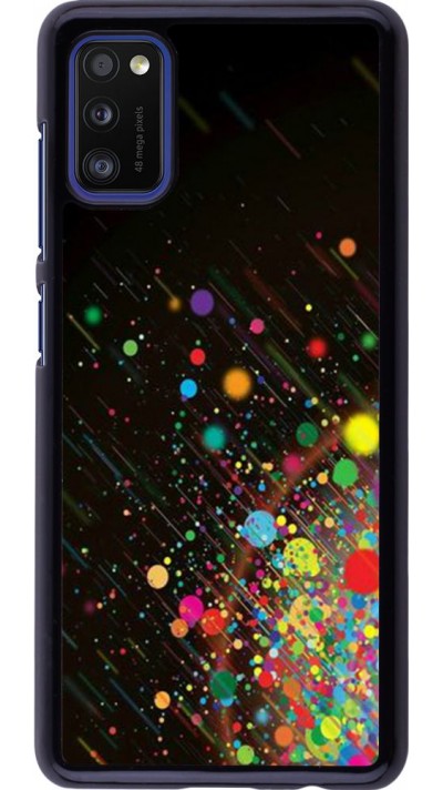 Coque Samsung Galaxy A41 - Abstract bubule lines