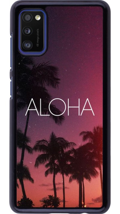 Hülle Samsung Galaxy A41 - Aloha Sunset Palms