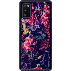 Hülle Samsung Galaxy A41 - Flowers Dark