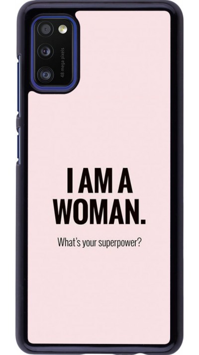 Coque Samsung Galaxy A41 - I am a woman