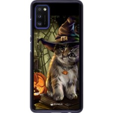 Hülle Samsung Galaxy A41 - Halloween 21 Witch cat