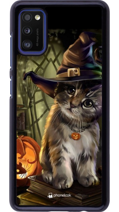 Hülle Samsung Galaxy A41 - Halloween 21 Witch cat