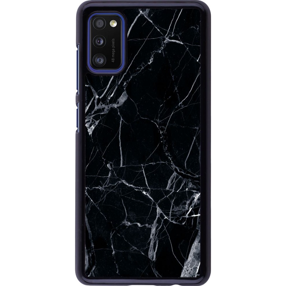 Coque Samsung Galaxy A41 - Marble Black 01