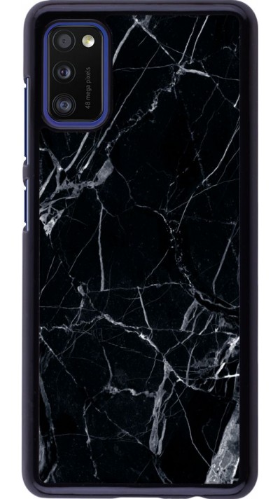 Coque Samsung Galaxy A41 - Marble Black 01