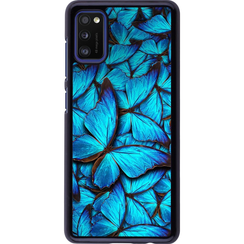 Coque Samsung Galaxy A41 - Papillon - Bleu
