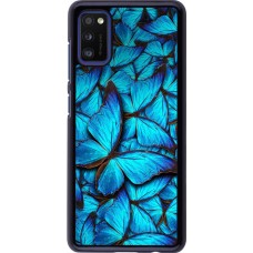 Hülle Samsung Galaxy A41 - Papillon - Bleu