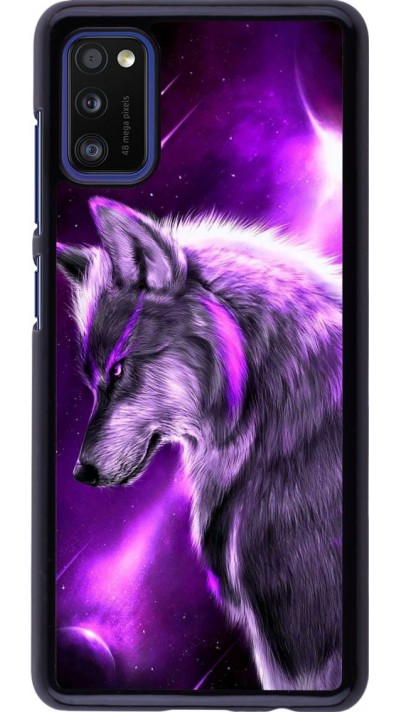 Coque Samsung Galaxy A41 - Purple Sky Wolf
