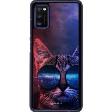 Hülle Samsung Galaxy A41 - Red Blue Cat Glasses