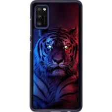 Coque Samsung Galaxy A41 - Tiger Blue Red
