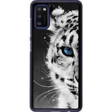 Coque Samsung Galaxy A41 - White tiger blue eye
