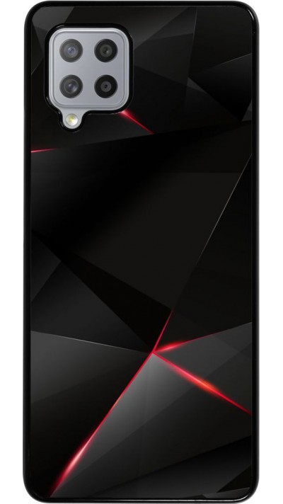 Coque Samsung Galaxy A42 5G - Black Red Lines