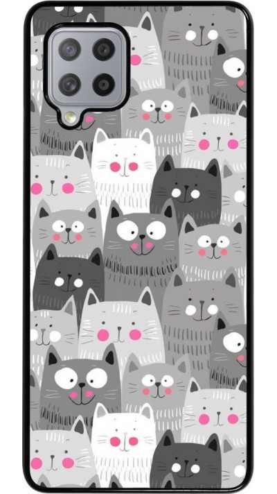 Coque Samsung Galaxy A42 5G - Chats gris troupeau