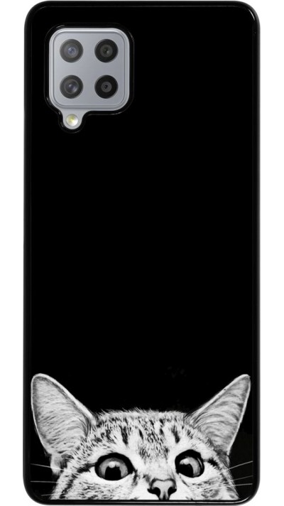 Coque Samsung Galaxy A42 5G - Cat Looking Up Black