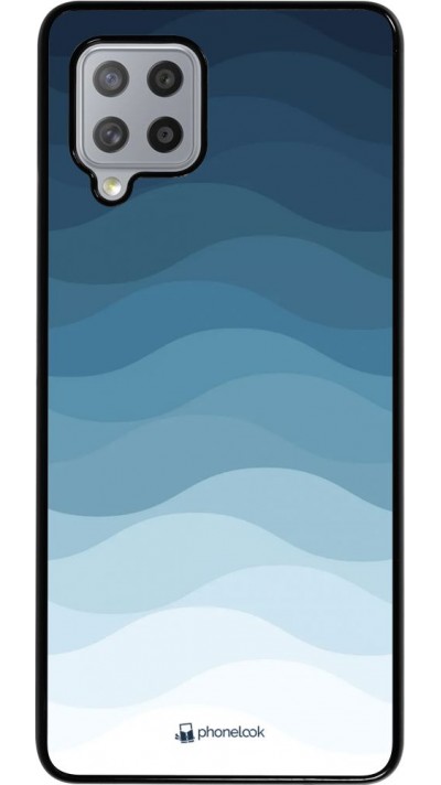 Hülle Samsung Galaxy A42 5G - Flat Blue Waves