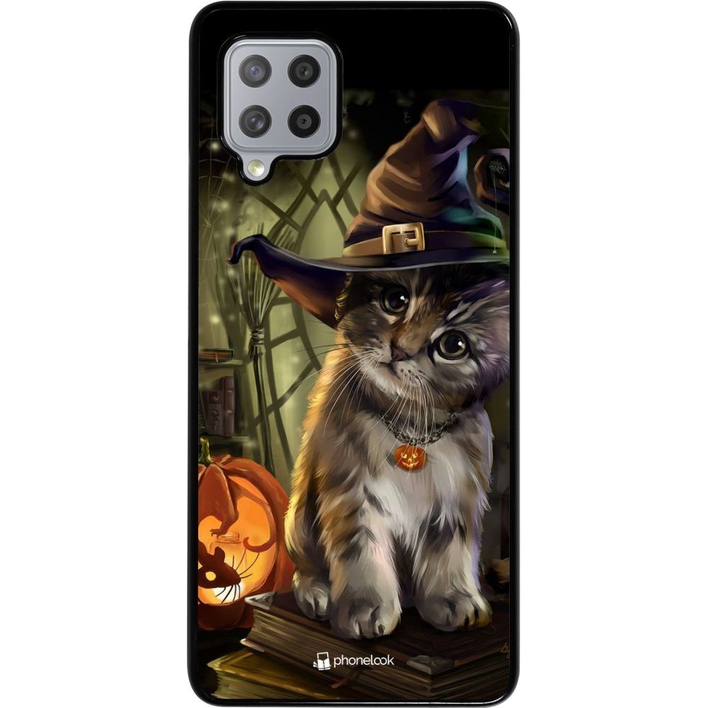 Coque Samsung Galaxy A42 5G - Halloween 21 Witch cat