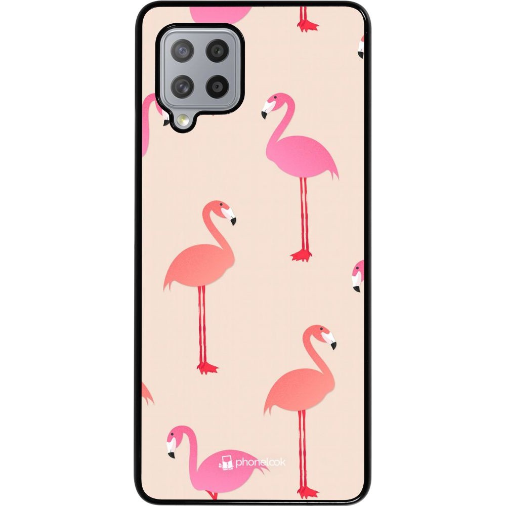 Hülle Samsung Galaxy A42 5G - Pink Flamingos Pattern