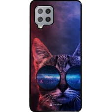 Hülle Samsung Galaxy A42 5G - Red Blue Cat Glasses