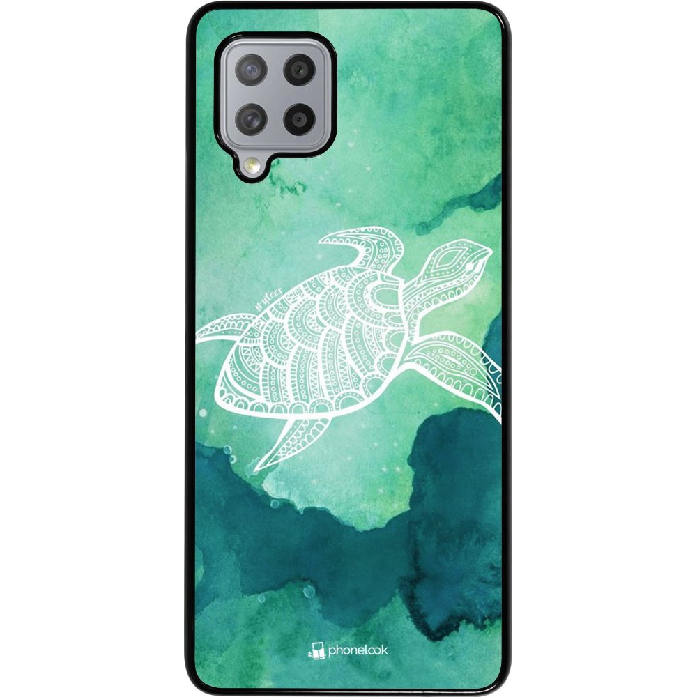 Coque Samsung Galaxy A42 5G - Turtle Aztec Watercolor