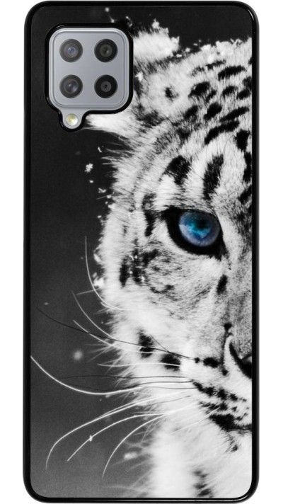 Coque Samsung Galaxy A42 5G - White tiger blue eye