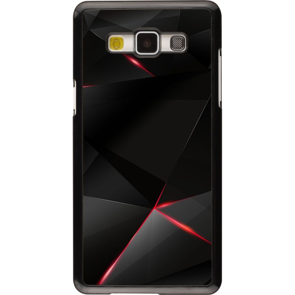 Hülle Samsung Galaxy A5 - Black Red Lines