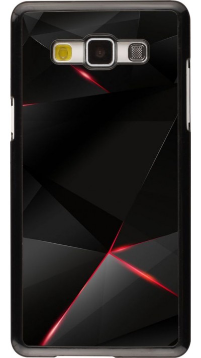 Hülle Samsung Galaxy A5 - Black Red Lines