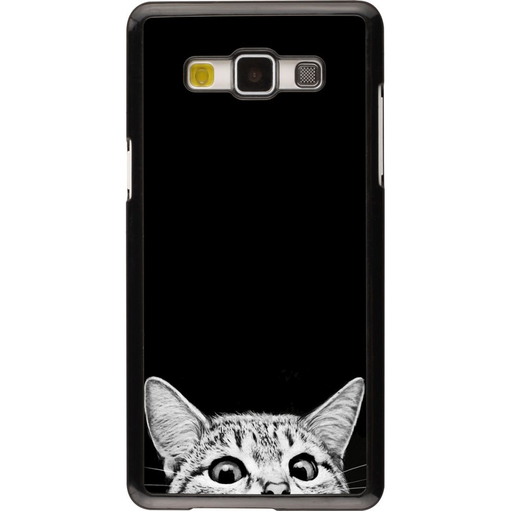 Coque Samsung Galaxy A5 (2015) - Cat Looking Up Black