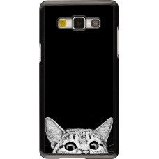 Coque Samsung Galaxy A5 (2015) - Cat Looking Up Black