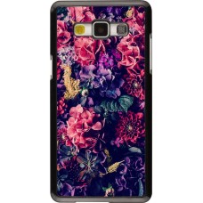 Hülle Samsung Galaxy A5 - Flowers Dark