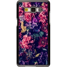 Hülle Samsung Galaxy A5 - Flowers Dark