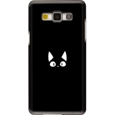 Hülle Samsung Galaxy A5 (2015) - Funny cat on black
