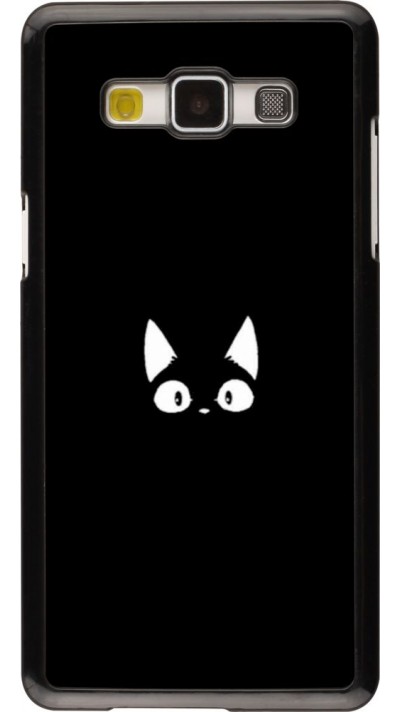 Hülle Samsung Galaxy A5 (2015) - Funny cat on black