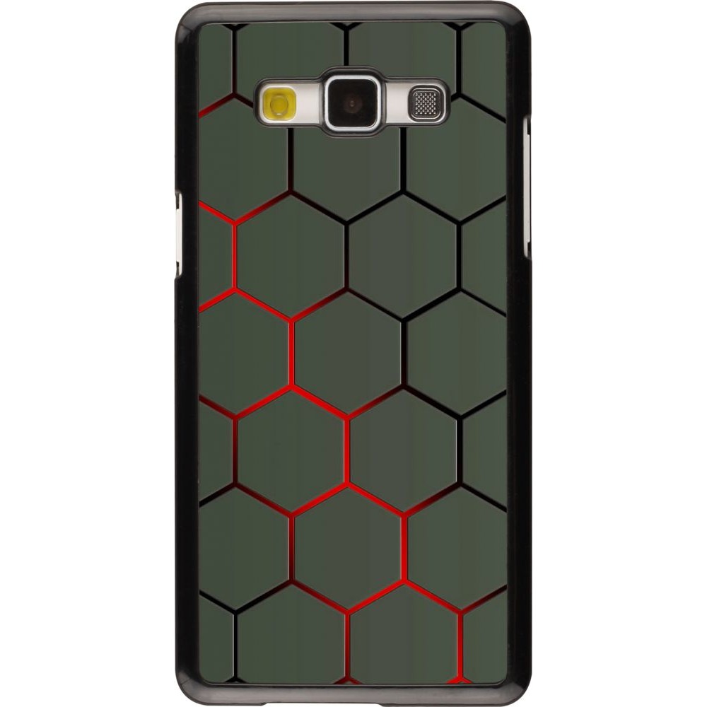 Coque Samsung Galaxy A5 (2015) - Geometric Line red