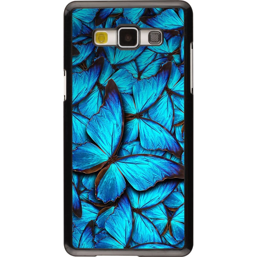Hülle Samsung Galaxy A5 (2015) - Papillon - Bleu