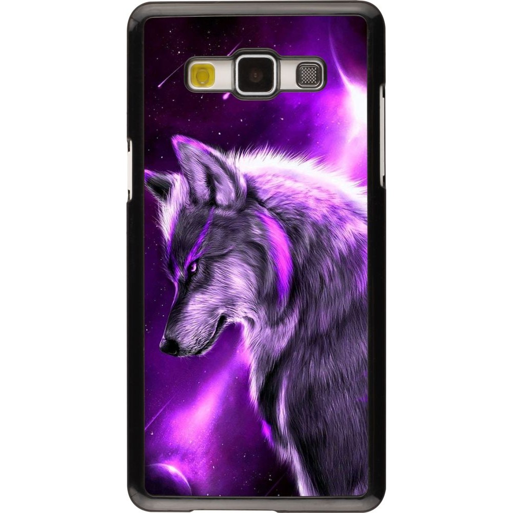 Hülle Samsung Galaxy A5 (2015) - Purple Sky Wolf