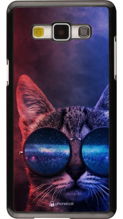 Coque Samsung Galaxy A5 (2015) - Red Blue Cat Glasses